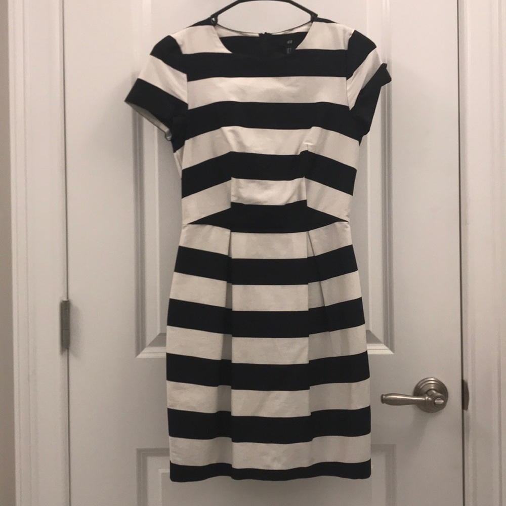 Black And White Striped Dress